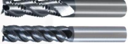 3/4 flutes	roughing	end mills