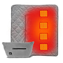 Manta calentada a batería, manta de lana de oveja, 6 horas de calefacción