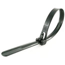 CABLE DE NYLON AJUSTABLE REUTILIZABLE WAHSURE NEGRO 12 PULGADAS 100 PCS 50LBS, FIJACIÓN DE LUCES DE CUERDA AL AIRE LIBRE, BLOQUEO DE EQUIPAJE