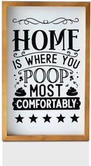 Arte divertido de la pared de la decoración del baño