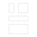 Einbaurahmen aus Aluminium für weißes LED-Panel