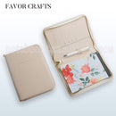 embossed leather folder