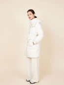 ASSUAL Abrigo acolchado con capucha y bolsillos con cremallera