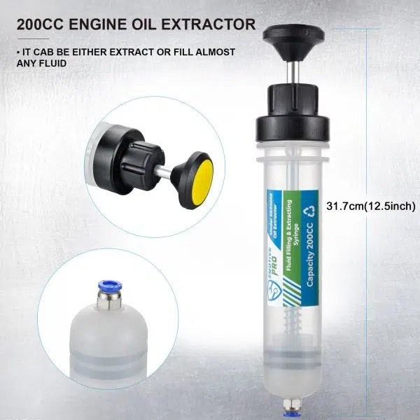 Bomba extractora de aceite de motor de 200 cc Extracción de líquido de frenos