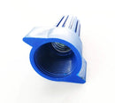 CONECTORES DE EXTREMO DE ALAMBRE ELÉCTRICO AZUL WAHSURE TAPAS ACANALADAS A GRANEL 100 UDS CONECTORES DE ALAMBRE PEQUEÑOS TWIST-ON TUERCAS 14-6 AWG,