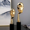 Creative abstraction mask alloy ornament