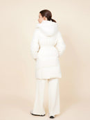 ASSUAL Abrigo acolchado con capucha y bolsillos con cremallera