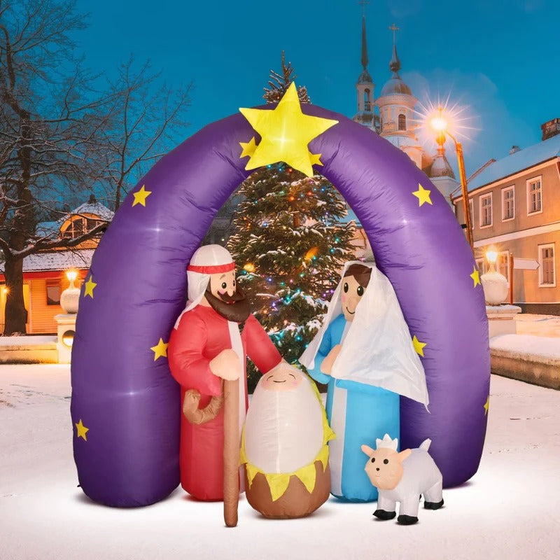 6.5 FT Christmas Inflatable Birth of Jesus