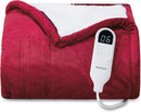 Manta calefactora Sherpa de forro polar suave eléctrica Bedsure
