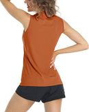 TACVASEN - Camiseta de tirantes para mujer, sin mangas, de secado rápido, protección solar, para correr, gimnasio, yoga, camisetas sin mangas