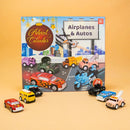 Weihnachts-Countdown-Adventskalender mit Autos