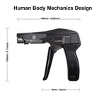 Kabelbinder-Werkzeug, Knoweasy-Befestigungs-Kabelbinder-Pistole und Flush-Cut-Reißverschluss-Pistole mit Stahlgriff für Nylon-Kabelbinder