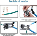 Herramienta para engarzar terminales de cable - para terminales de cobre de alambre resistente - Knoweasy