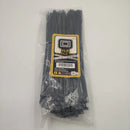 CABLE DE NYLON AJUSTABLE REUTILIZABLE WAHSURE NEGRO 12 PULGADAS 100 PCS 50LBS, FIJACIÓN DE LUCES DE CUERDA AL AIRE LIBRE, BLOQUEO DE EQUIPAJE