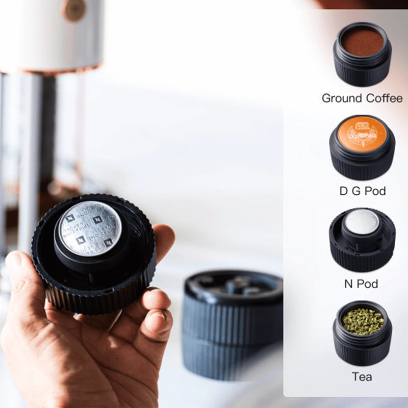 Cyetus Mini 4-en-1 Máquina de café espresso de calentamiento instantáneo