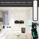 MOES WiFi Tuya Smart Power Strip Überspannungsschutz Elektrische Stromüberwachungsbuchse