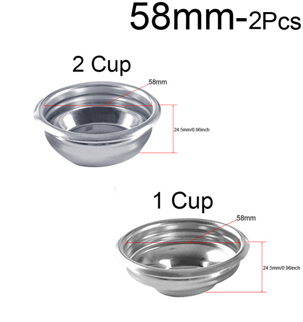 51mm/53mm/58mm café Barista Espresso Base de manipulación plana alfombrilla de prensa anillo de dosificación cesta de café portafiltro