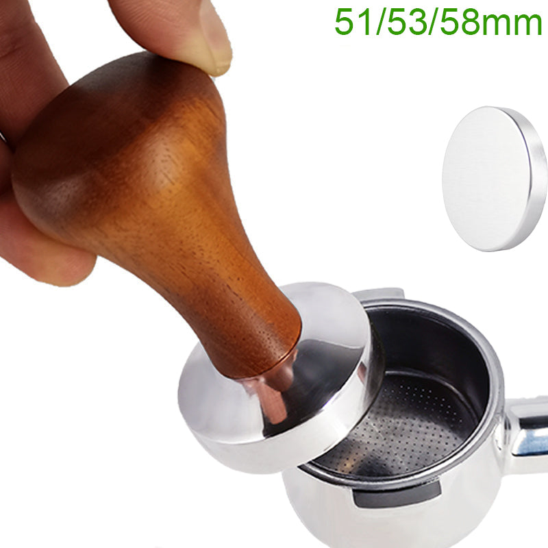 51mm/53mm/58mm Coffee Barista Espresso Flat Tamper Base Press Mat Dosing Ring Coffee Basket Portafilter Holder