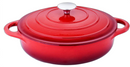 ENAMEL COATING  |  SHALLOW CAST IRON CASSEROLE