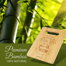 Bambus-Schneidebrett für Mama (Hinter jedem guten Kind steht eine tolle Mama)