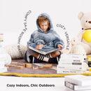 Bedsure Glow-In-The-Dark Blanket Hoodie für Kinder – Space