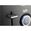 Cyetus 4-Scheiben-Toaster LED 9-Schatten-Einstellungen Retro Edelstahl 1600W