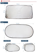 6 Stück Auto-Windschutzscheiben-Sonnenschutz zum Blockieren von UV-Strahlung