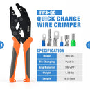 IWS-QCKIT SCHNELLWECHSEL-DRAHT-CRIMPWERKZEUGSATZ FÜR ISOLIERTE