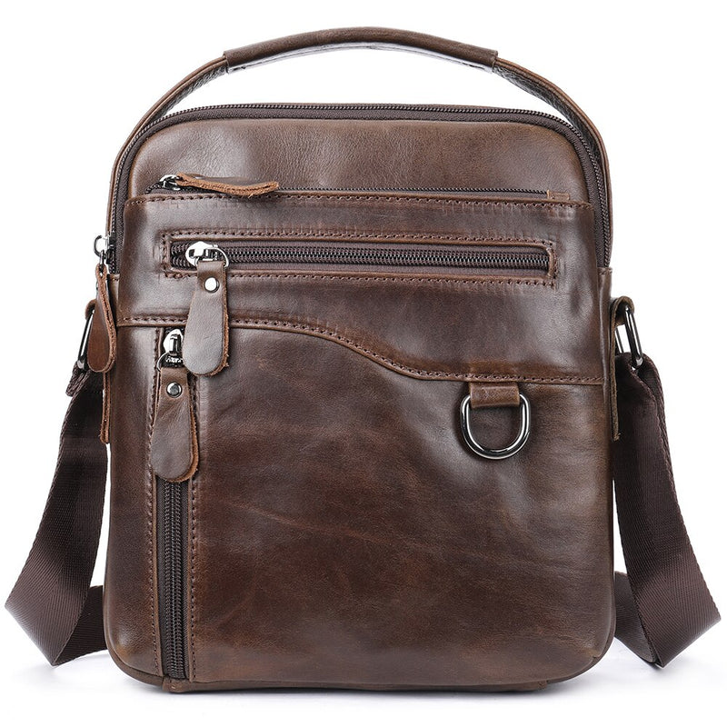 Westal Herren Umhängetasche Herren Echtes Leder Messenger Bags Big Male Schwarz Umhängetaschen für Herren Tasche Leder Man Handtaschen 8830