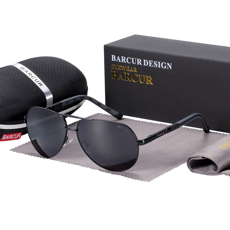 BARCUR Herren Sonnenbrille Polarisierter UV400-Schutz Autofahren Sonnenbrille Damen Herren Oculos de sol