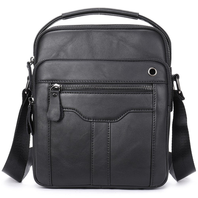 Westal Herren Umhängetasche Herren Echtes Leder Messenger Bags Big Male Schwarz Umhängetaschen für Herren Tasche Leder Man Handtaschen 8830