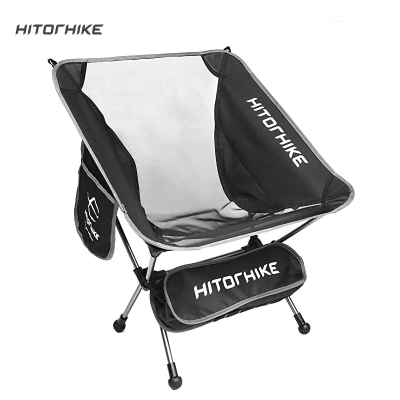 Hitorhike Travel Ultraleichter Klappstuhl Superhart Hohe Belastung Outdoor Camping Tragbarer Strand Wandern Picknicksitz Angelstuhl