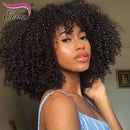 Elva Hair 13x6 Kinky Curly Lace Front Perücke für Frauen Curly Lace Frontal Echthaar Perücken 34 Zoll Remy Hair Lace Perücke vorgezupft