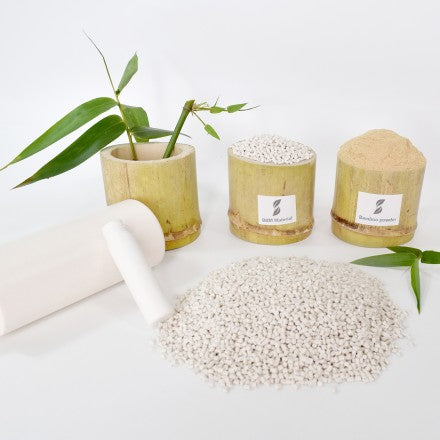 Material de polvo de bambú biodegradable para la producción de botellas BBM-M003