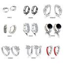 XIYANIKE Silberne Farbe Verhindert Allergien Kleine Ohrstecker für Frauen Hochzeitspaar Trendy Geometrischer Handgemachter Paety Schmuck