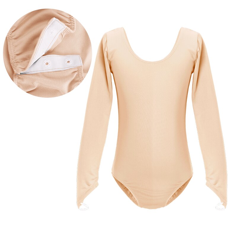 Nude Camisole Ballet Leotards for Girls Kids Seamless Underwear Skin Colored Gymnastics Leotard Adjustable