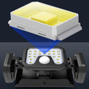 Tongdaytech LED-Solarleuchte für den Außenbereich, Solarlampe, angetrieben durch Sonnenlicht, 3 Modi, PIR-Bewegungssensor für Gartendekoration, Wandleuchte, Straße