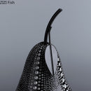 Obst abstrakte Statue Ornamente einfache Raumdekoration weiß schwarz Apfel Birne Harz Figur Schreibtischschmuck Heimdekoration modern