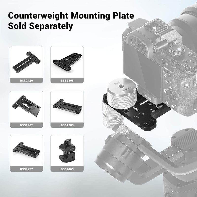 SmallRig DSLR Camera Removable Counterweight (200g) Balancing Moment for DJI RS 2/ RSC 2 / RS 3/ RS 3 Pro Gimbal Stabilizer 2285