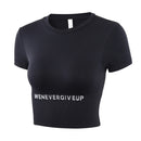 Peeli Kurzarm Gym Top Sport Shirt Damen Yoga Top Fitness Cropped Top Sport Running Active Wear Atmungsaktive Workout T-Shirts