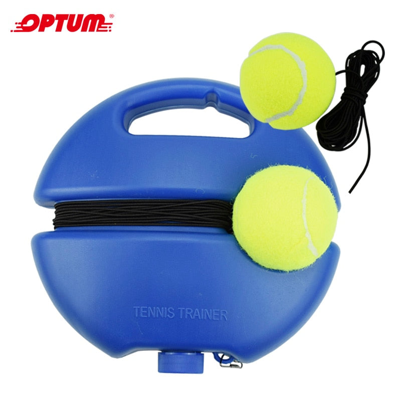 Hochleistungs-Tennis-Trainingshilfen-Basis mit elastischem Seilball Üben Sie selbstbelastbares Rebound-Tennis-Trainer-Partner-Sparring-Gerät