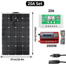 Panel Solar ETFE de 600w y 1200w, 12v, sistema fotovoltaico para el hogar, inversor, Kit completo, cargador de batería de celda Solar para coche, barco, Camping