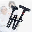Collapsible Telescopic Folding Cane  Elder Cane LED Walking Trusty Sticks Elder Crutches for Mothers the Elder Fathers