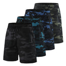 Herren-Shorts Fitness-Shorts Laufsport Herren-Fitness-Shorts Camouflage Sport-Shorts mit Reißverschlusstasche
