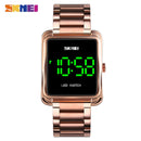 SKMEI LED Display Men Digital Wrist Watches 2020 Top Brand Luxury Stainless Steel Waterproof Male Clock Relogio Masculino 1505
