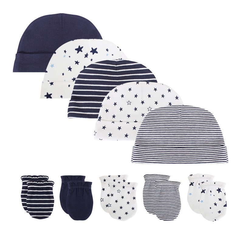 New Baby boy girls hat +kids gloves newborn photography props Cotton infant Cap Summer accessories ,baby clothes