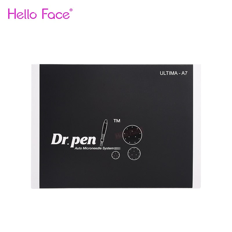 Professionelles Mesoterapia-Kit Elektrischer Dr. Pen Ultima A7 mit 12-teiliger Nadelkartusche Microneedle Pen Beauty Machine für Liebhaber