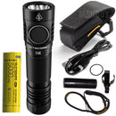 2022 Nitecore E4K 4400 Lumen Kompakte EDC-Taschenlampe 4xCREE XP-L2 V6 LED-Taschenlampe mit NL2150HPR 5000mAh 21700 Akku