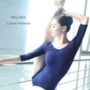 Frauen Schwarz Mesh Tanz Trikots Dreiviertel Ärmel Ballett Trikots Erwachsene Ballett Praxis Tanz Kostüm Gymnastik Trikots