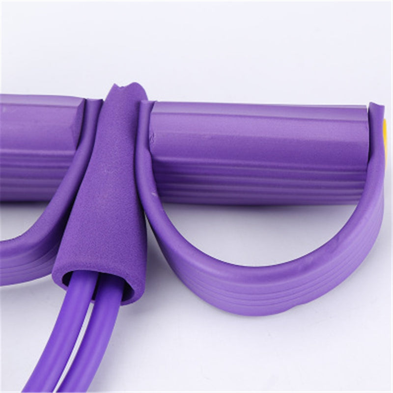 4 tubes Resistance Bands Elastic Sit Up Pull Ropes Home Sport Training Elastic Bands For Fitness Equipmen Exerciser Rower Belly